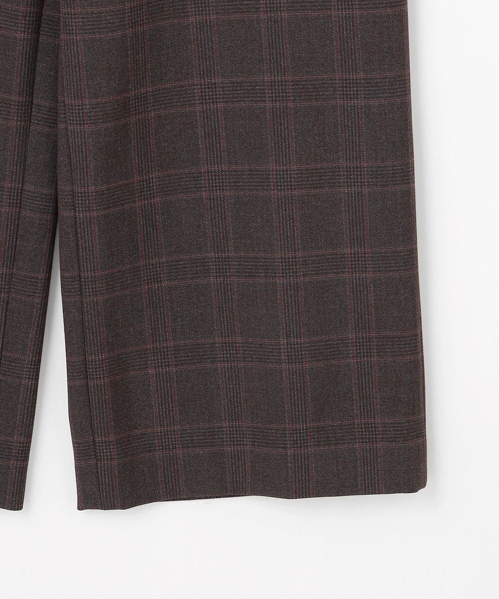 J.PRESS LADIES L アルガンシルク チェック クロップド パンツ 