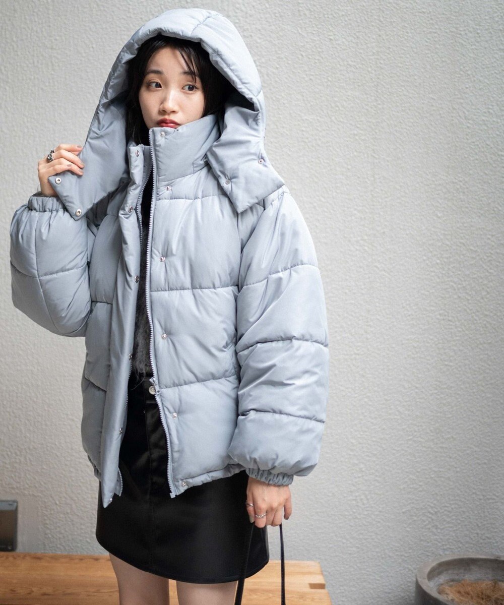 WEGO 【フード取り外し可能】2WAYパテッドジャケット 