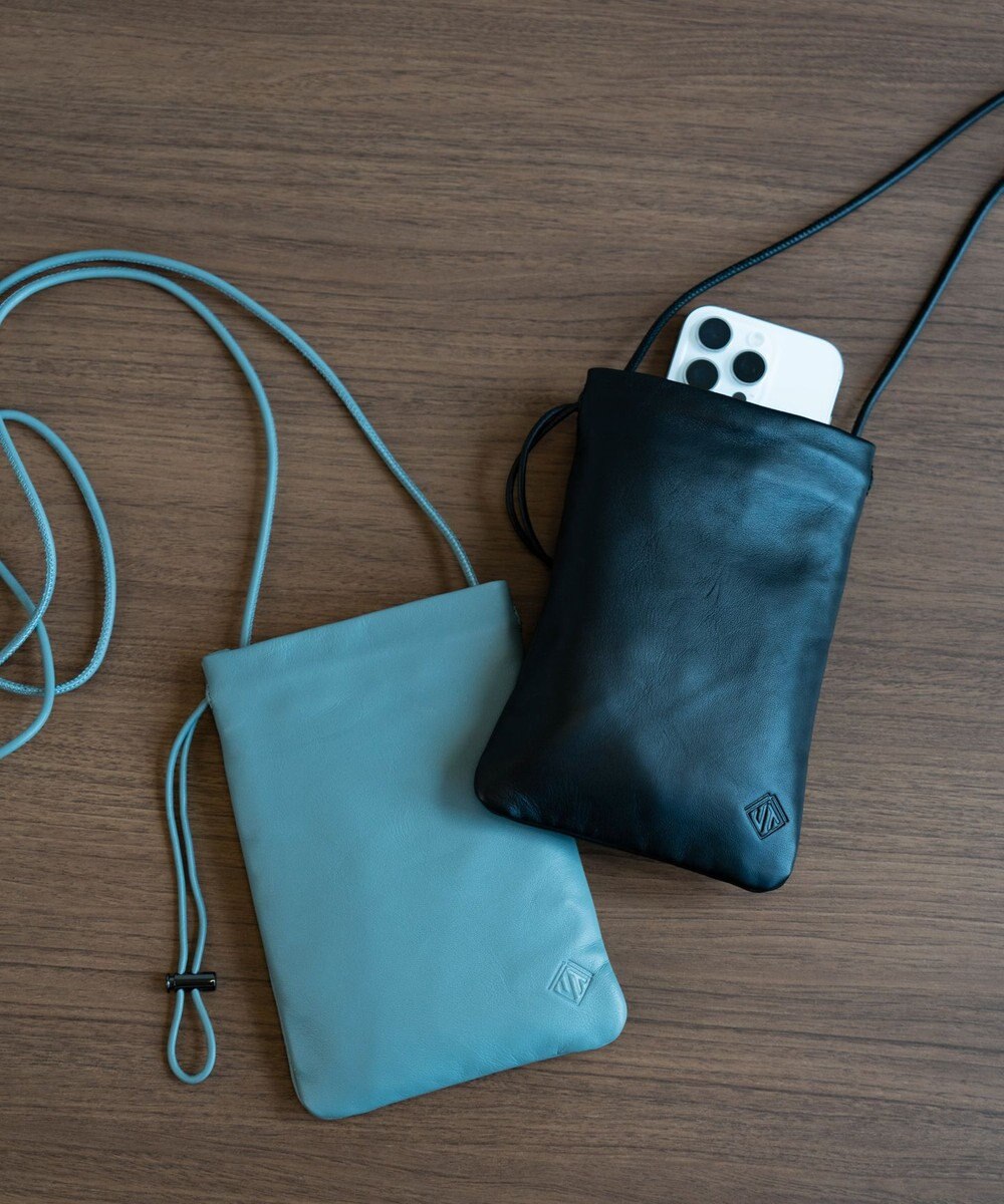 ACE BAGS & LUGGAGE ultma TOKYO アイオ 巾着 ショルダーバッグ 11981 本革 サコッシュ 