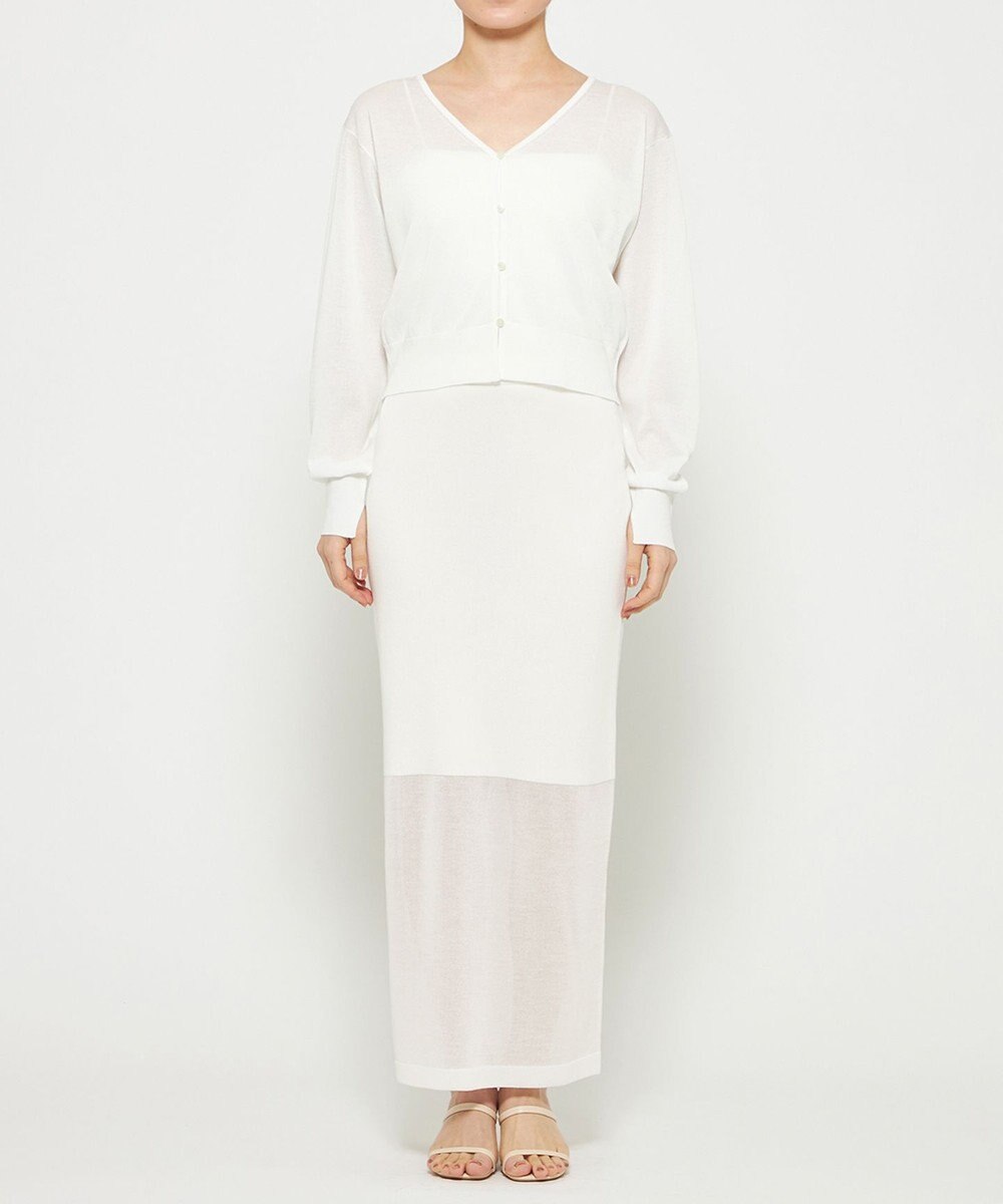 uncrave シアーニット 2WAYカーディガン 