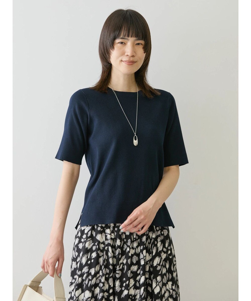 AMERICAN HOLIC ５分袖リブニットプルオーバー 