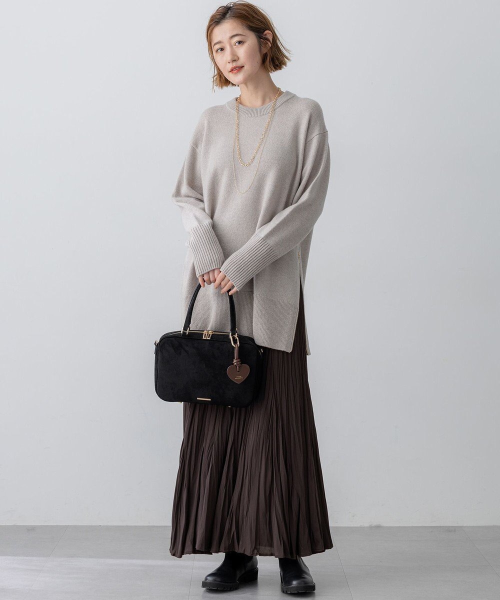 23区 【WEB&一部店舗限定】スエード ボストン バッグ 