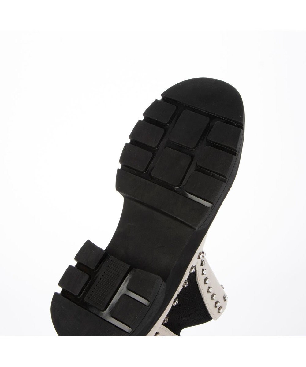 MODE ET JACOMO <carino>サイドゴアビジューショートブーツ 