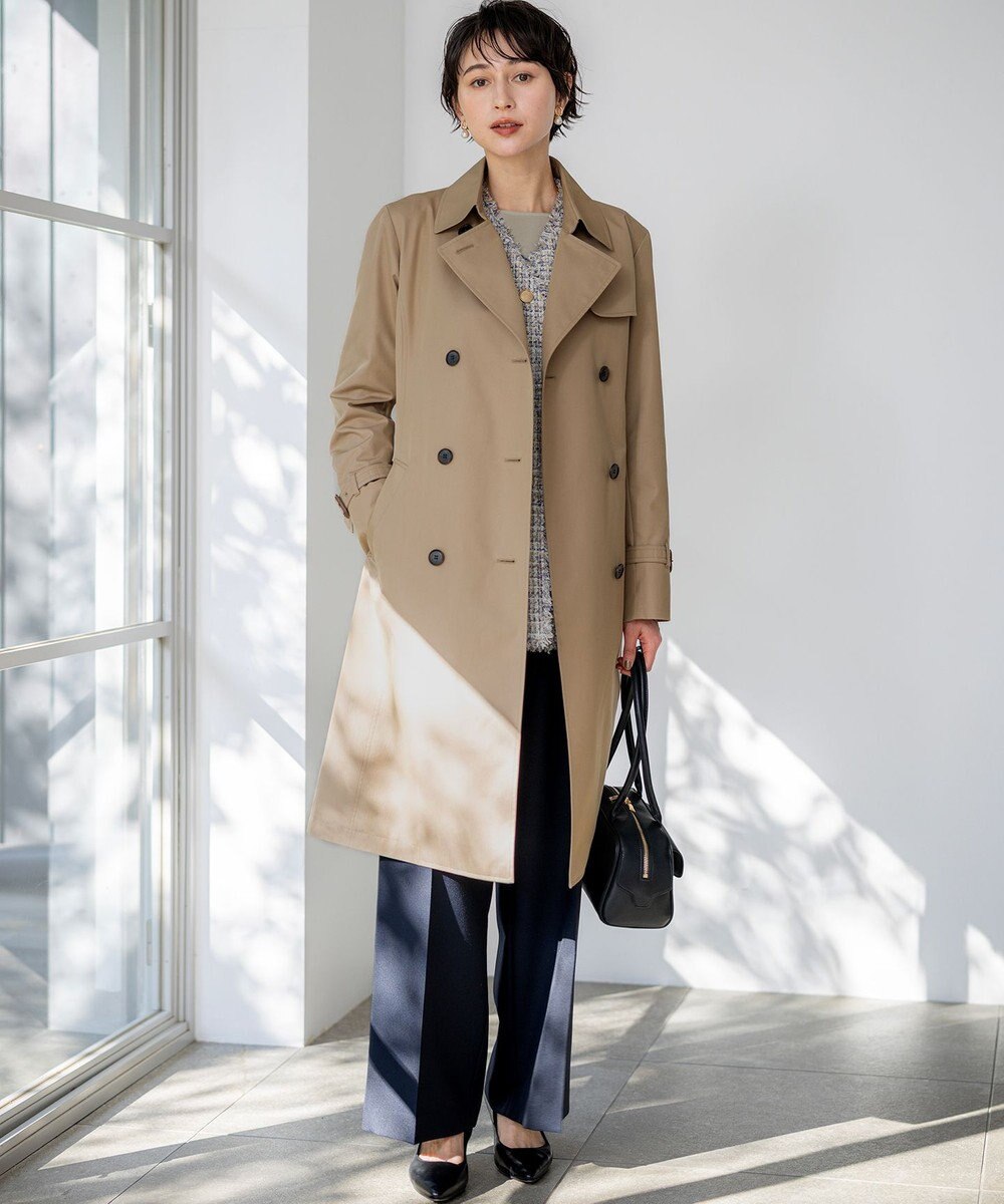 23区 カフスボタン サテンTEEブラウス 