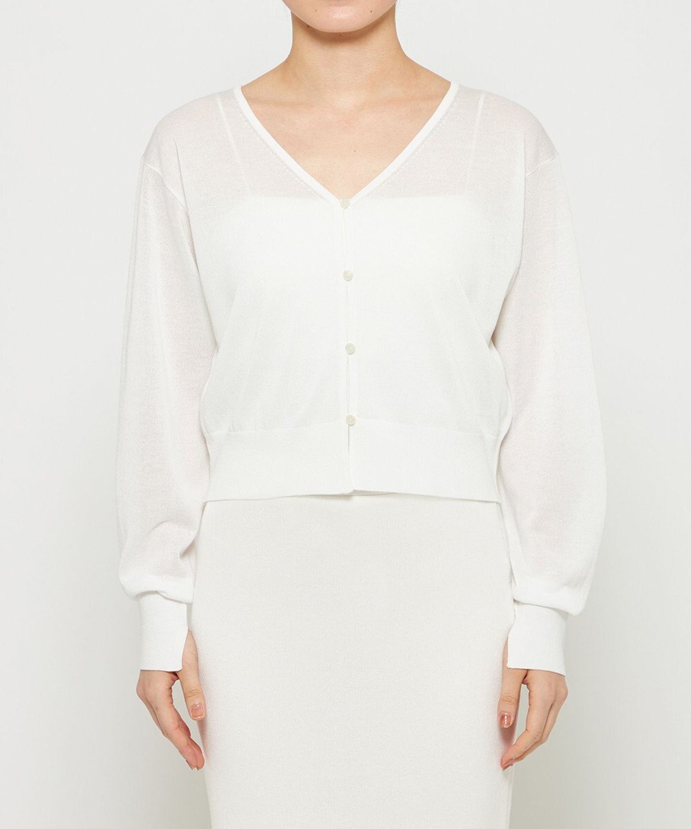 uncrave シアーニット 2WAYカーディガン 