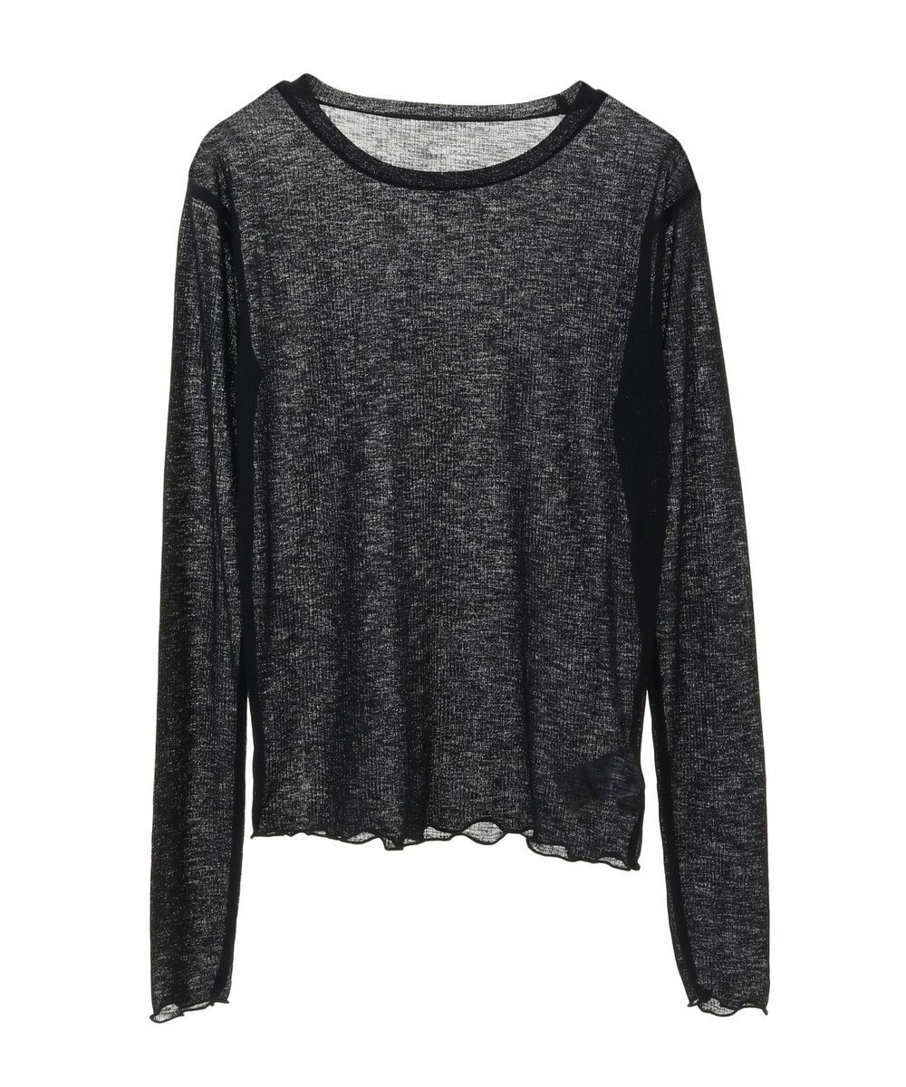 earth music&ecology シアーリブロゴ刺繍プルオーバー 