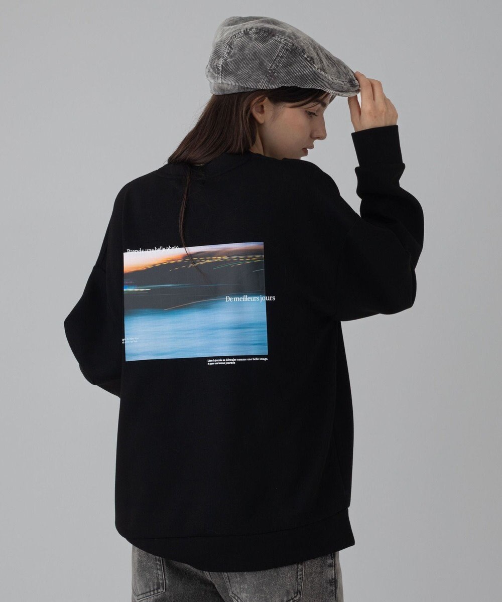 WEGO 【ユニセックス着用ITEM/2点SET/MLサイズ展開】アクセ付きフォトグラフィックプルオーバー 