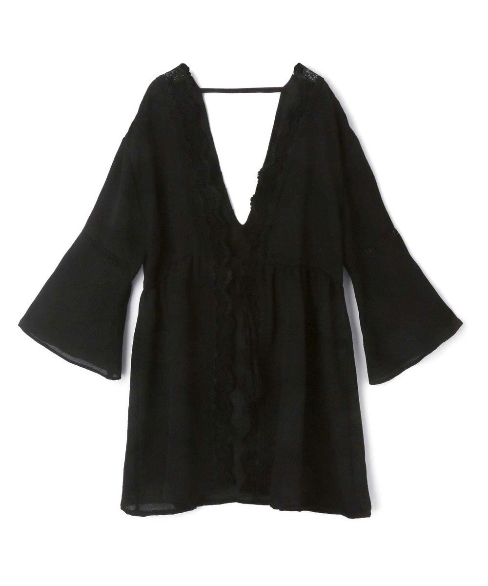 San-ai Resort（三愛水着楽園） 楊柳×レース　羽織り　F【San-ai Resort（サンアイリゾート）】 