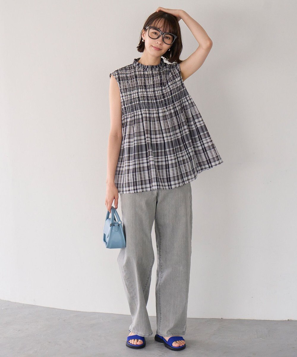 UNFILO 【WEB限定】シアーシャーリングブラウス 