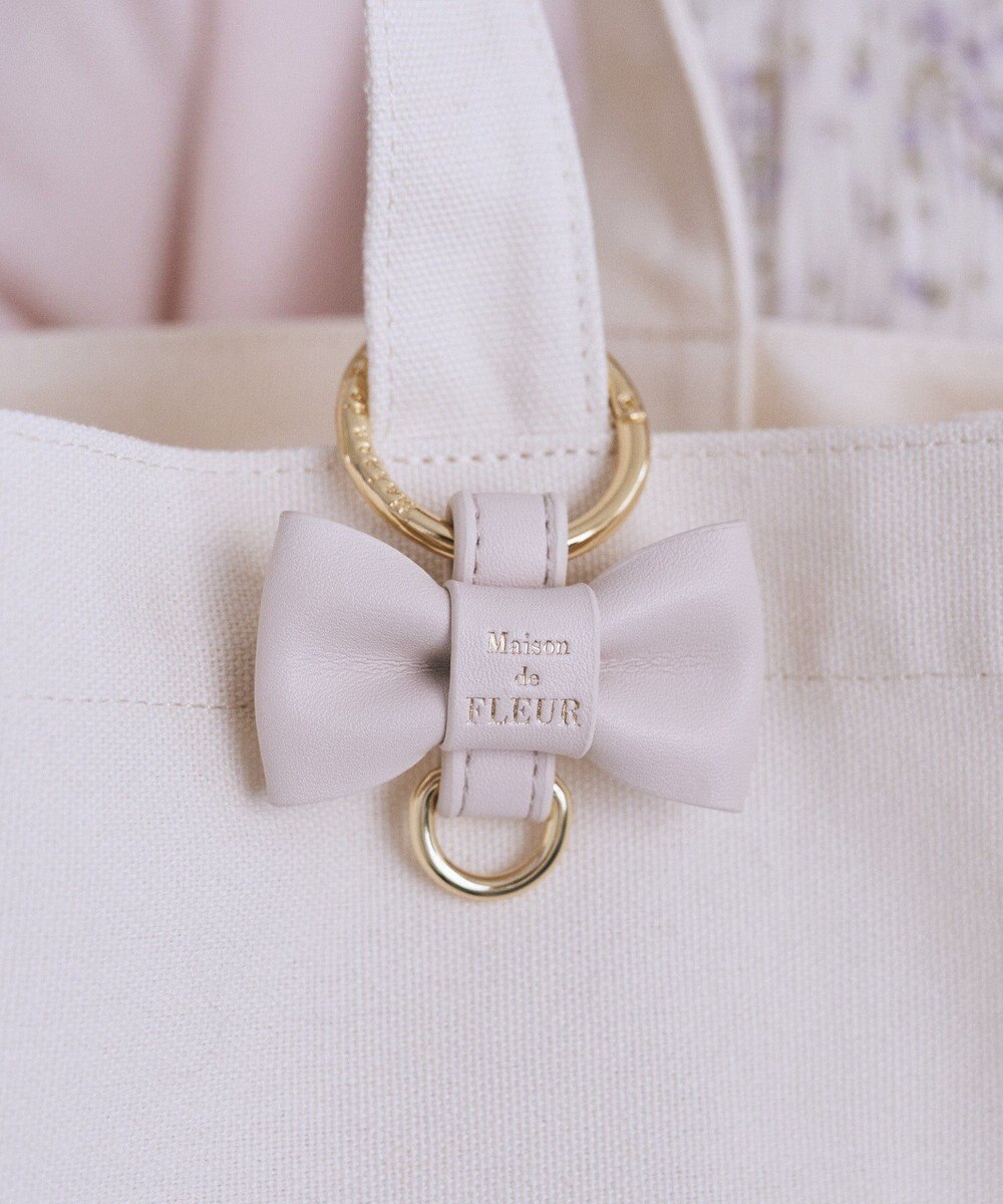 Maison de FLEUR リボンキーリング 