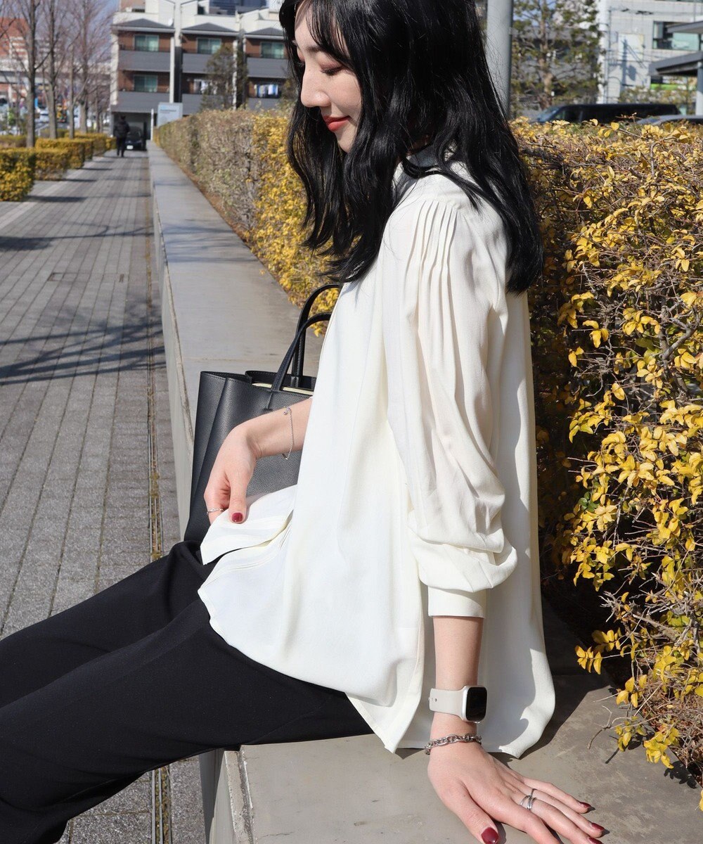 AMERICAN HOLIC サラックールタックブラウス 