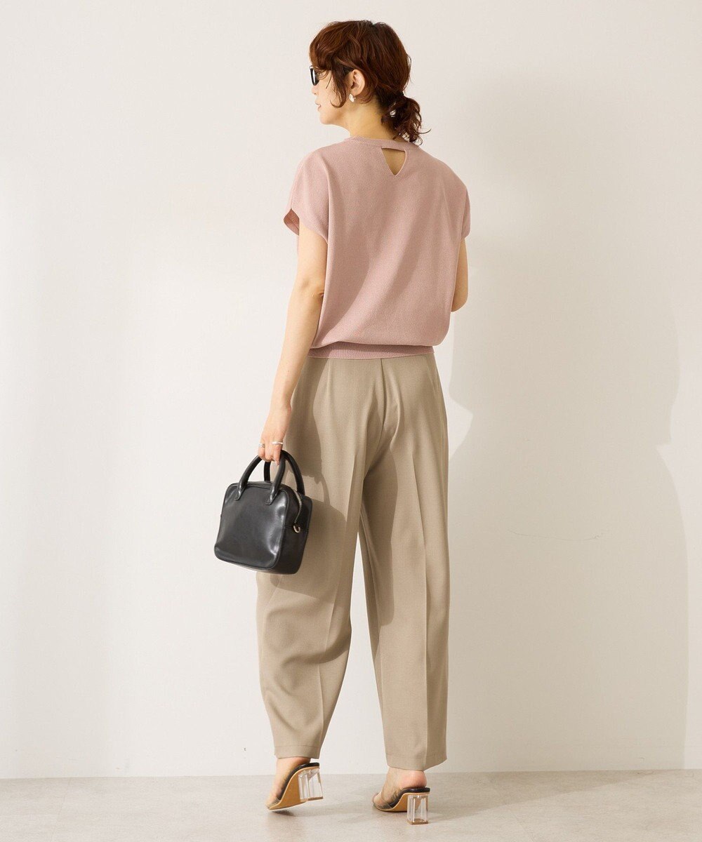 AMERICAN HOLIC 【WEB限定】接触冷感ラメフレンチスリーブニットプルオーバー 