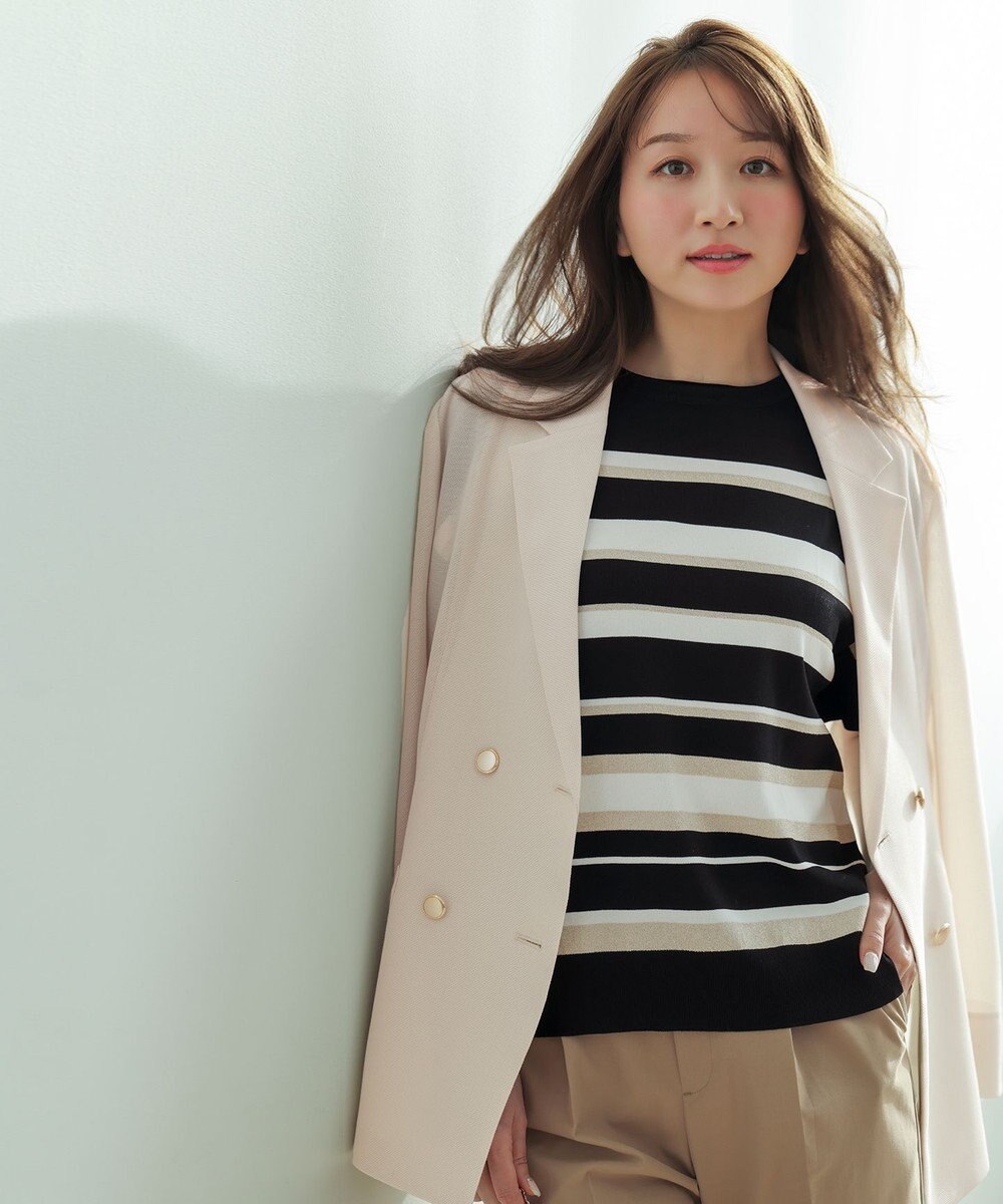 ANY SIS シアーメッシュ ダブルジャケット 