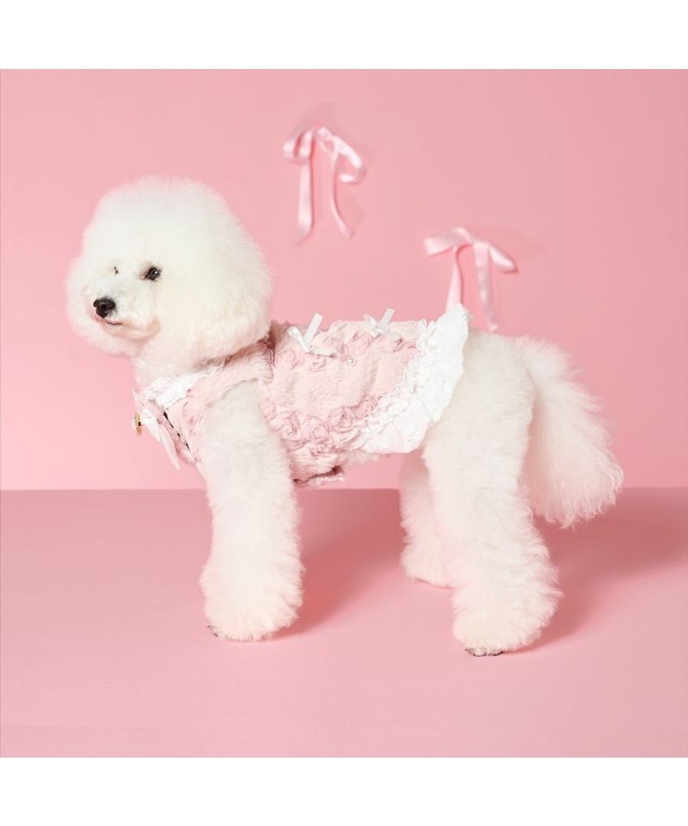 PET PARADISE cherircouture パールリボン ベスト 《ピンク》 小型犬 