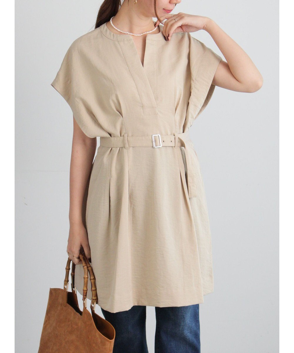 Te chichi ミリタリーチュニックシャツ 