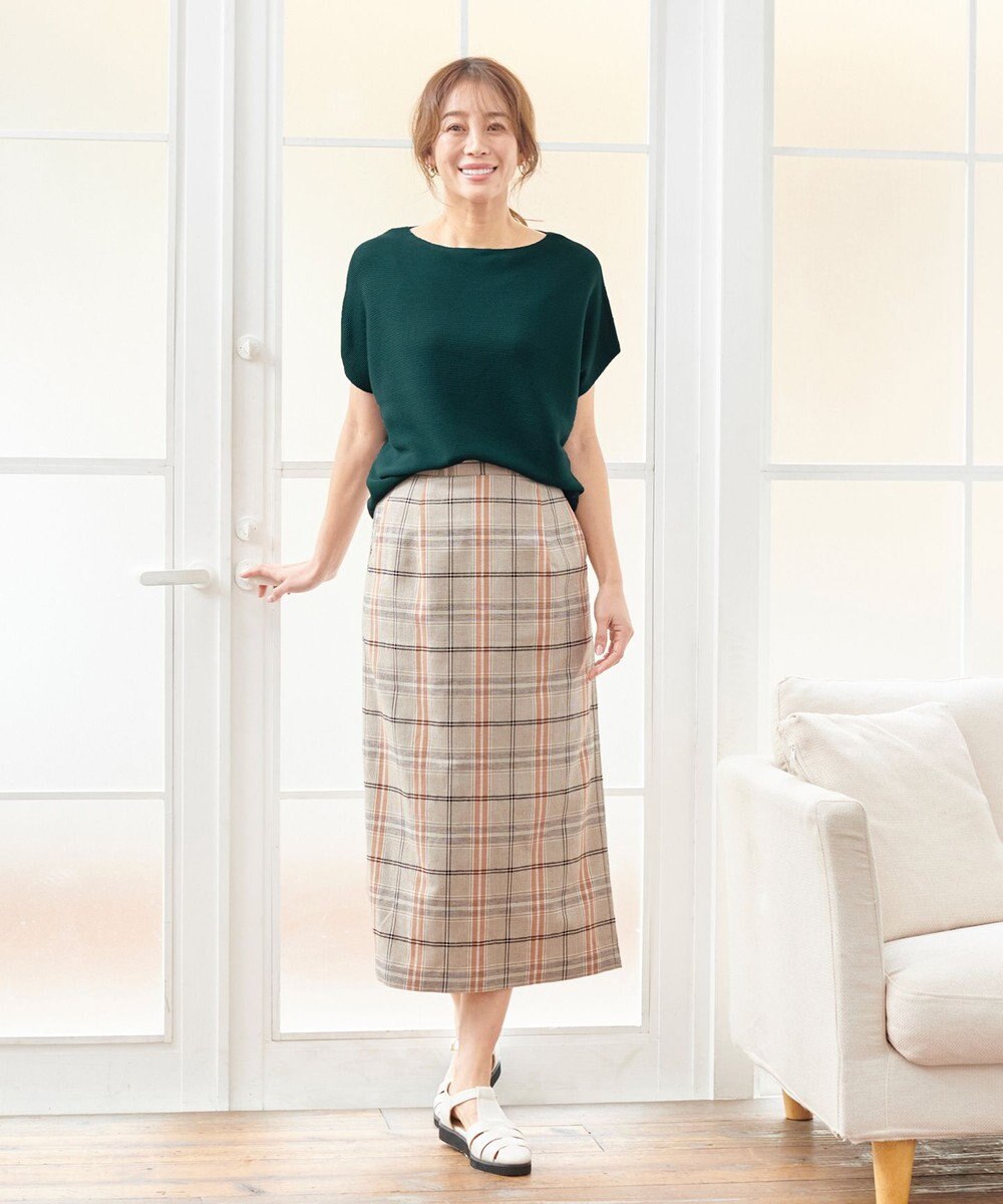 ANY 【洗濯機可能/アンチピリング/UVケア】アクリルガーターコクーンニット 