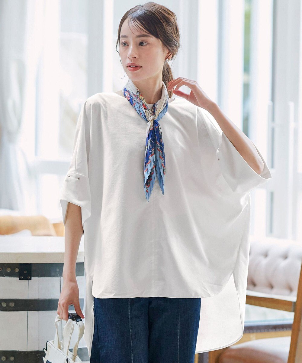 Tiaclasse 【洗える】ワイドスリーブドルマンブラウス 