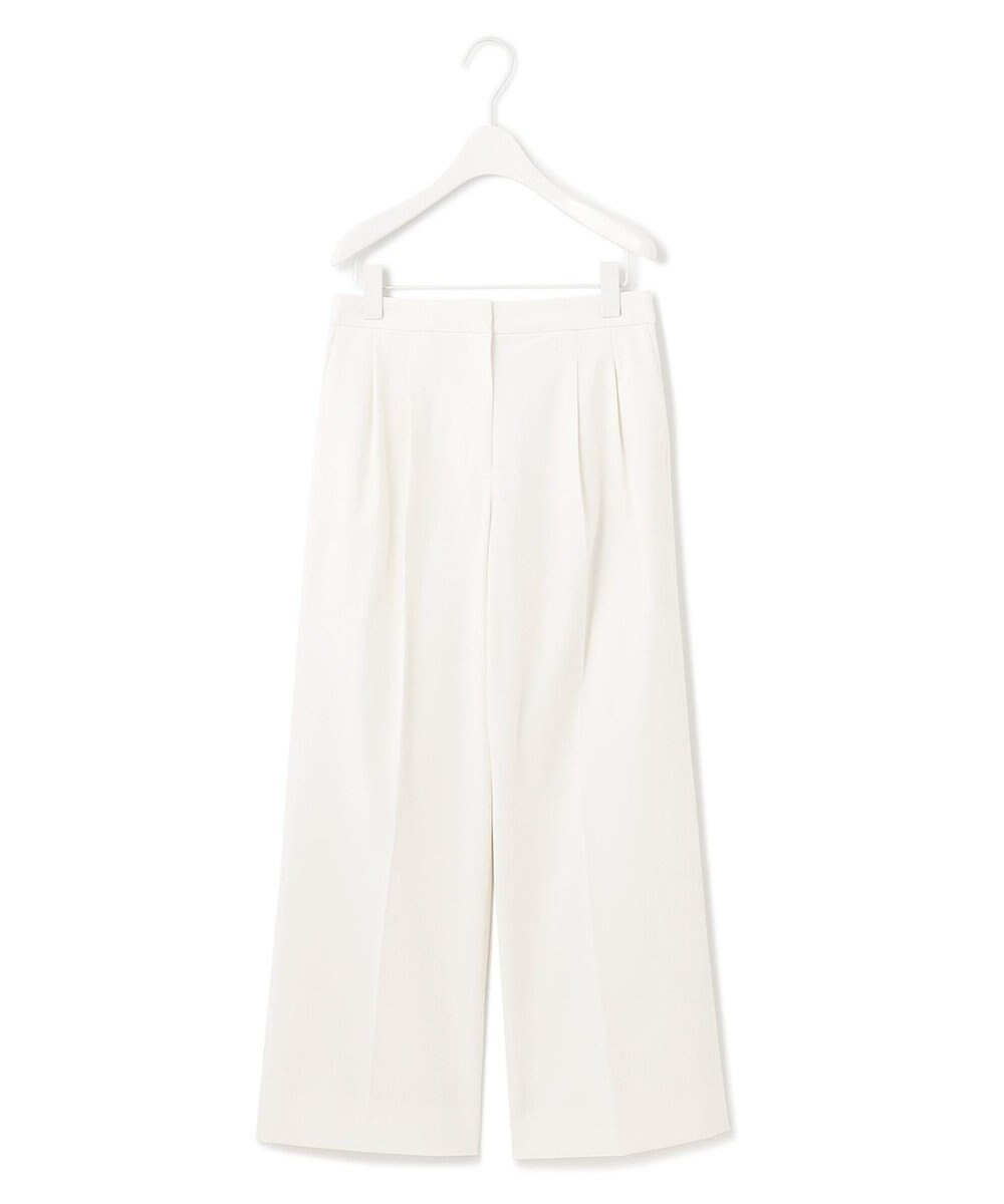 ICB 【洗える】T/Rドライギャバ  ワイドストレートパンツ 