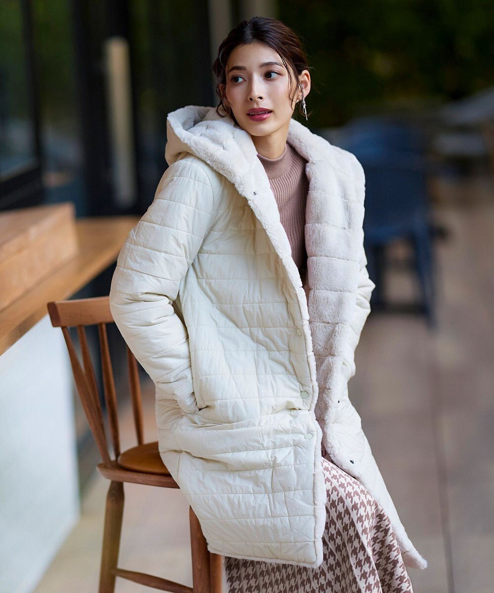 Tiaclasse 【洗える】千鳥柄ニットプリーツワンピース 