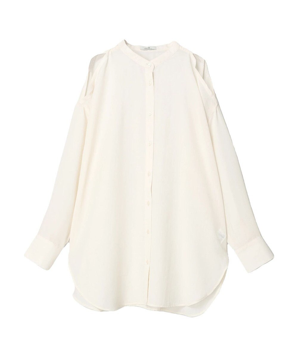 earth music&ecology ショルダースリットシャツ 