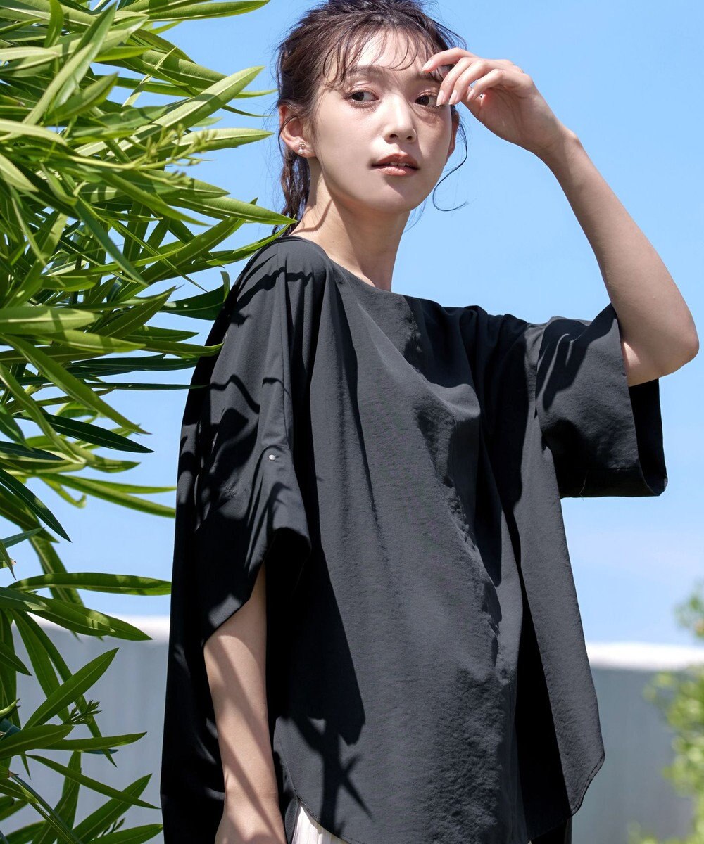 Tiaclasse 【洗える】ワイドスリーブドルマンブラウス 