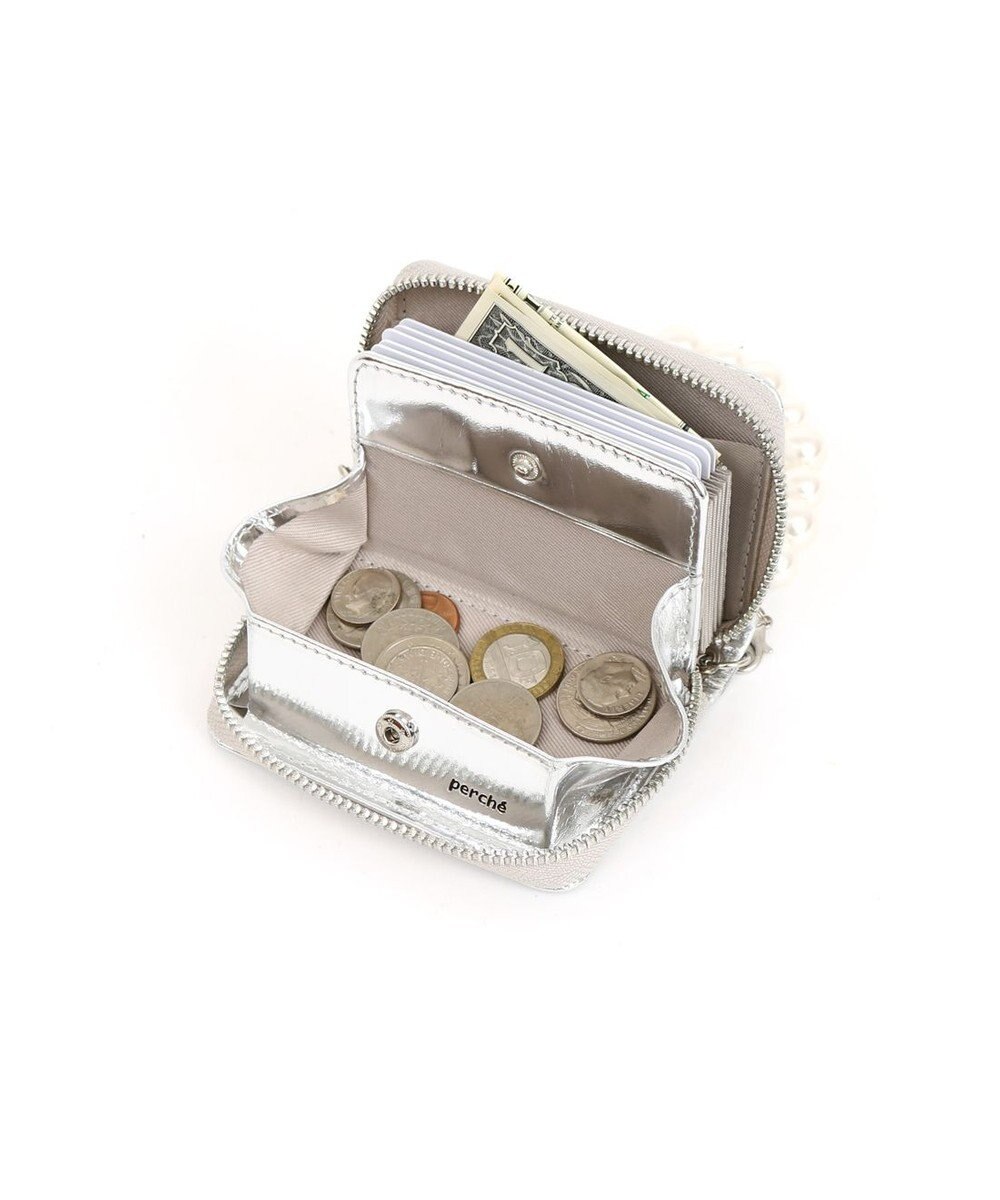 UNBILLION VERYコラボ ペルケ perche / 牛革パールハンドルジャバラウォレット 