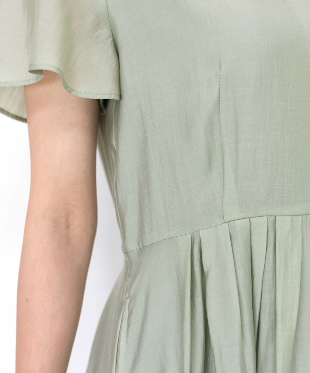 Tiaclasse 【洗える】大人上品なシアータックワンピース 