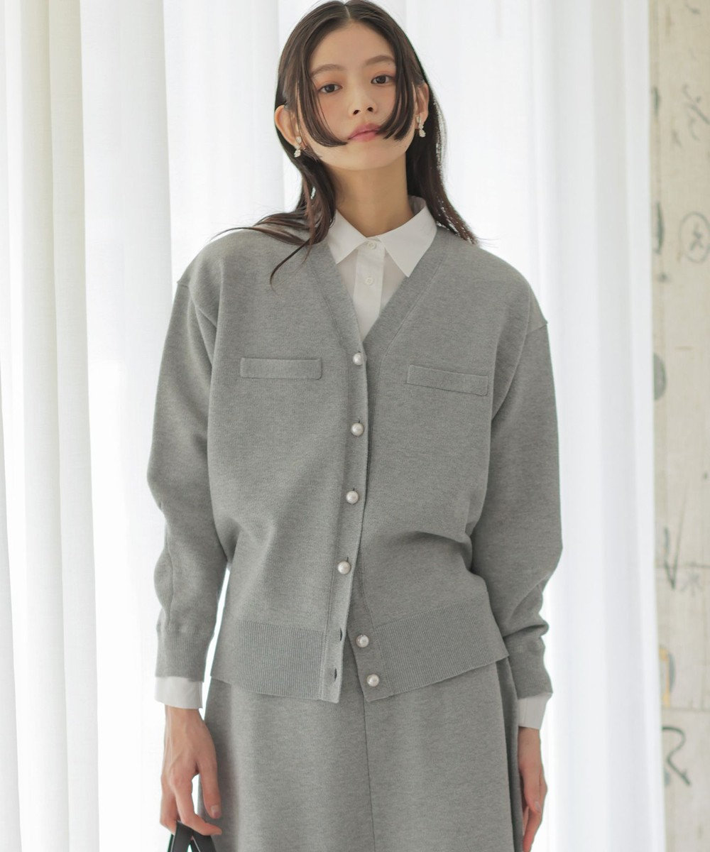 組曲 スウェットニット カーディガン 