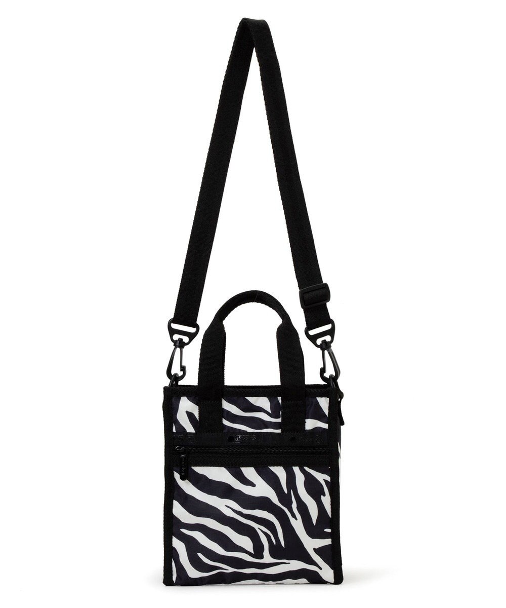 LeSportsac MINI N/S TOTE/クリームブラックゼブラ 