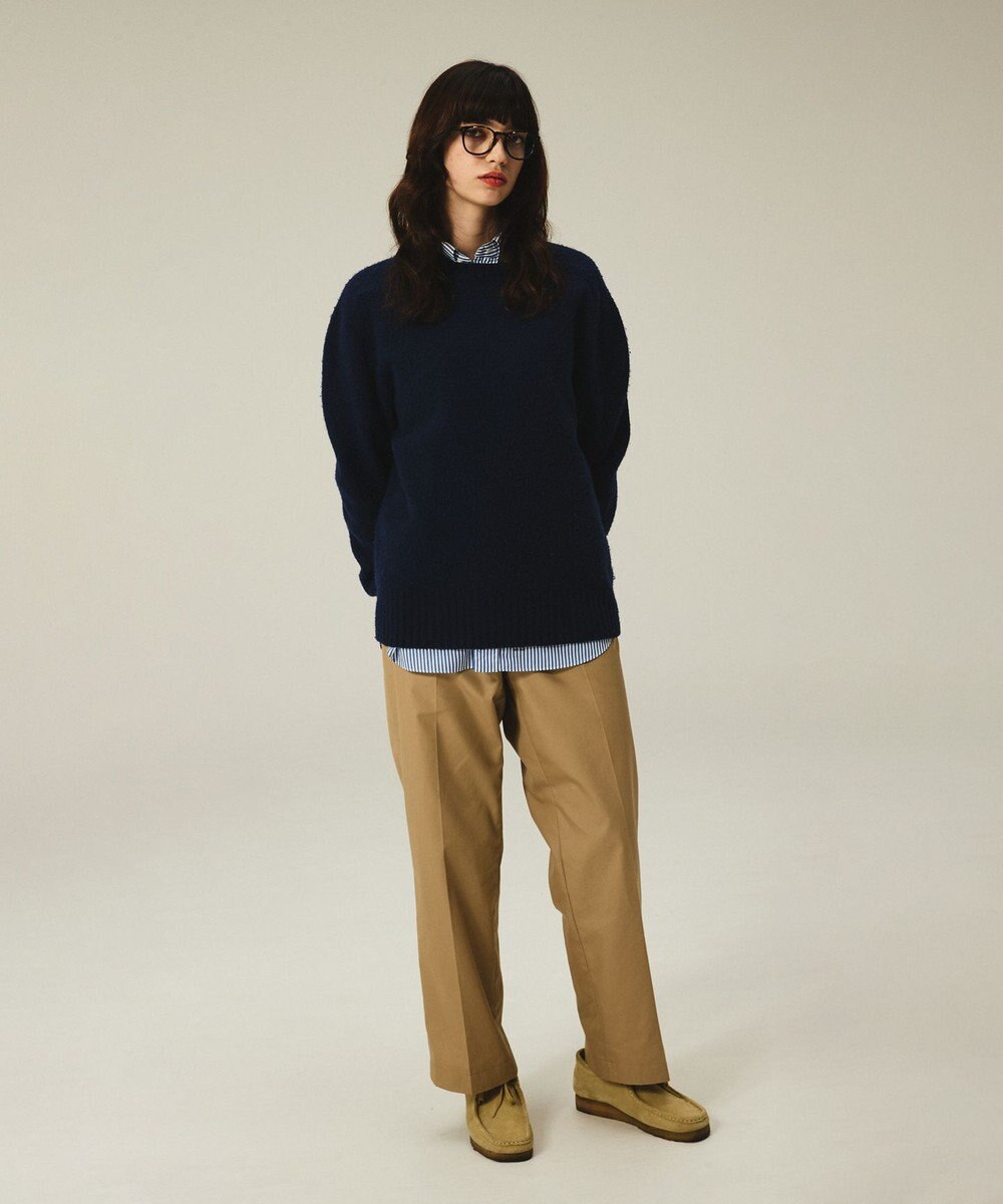 J.PRESS MEN 【J.PRESS ORIGINALS】【UNISEX】Shaggy Saddle Crew Neck Sweater 