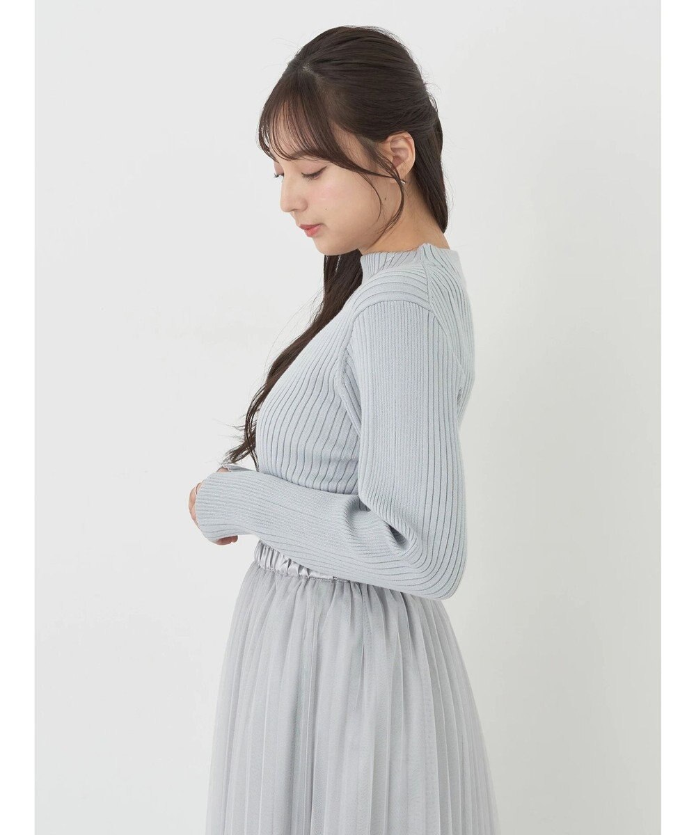 earth music&ecology 切り替えリブニットプルオーバー 