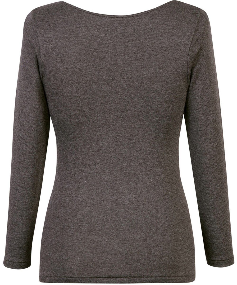 Wing あったかインナー 綿混 裏起毛 よく伸びる素材 【ラクのびサーモ】 8分袖 長袖 秋 冬 EL6813 ウイング／ワコール 