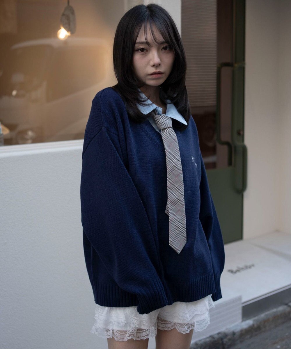 WEGO シャツドッキングニットプルオーバー 