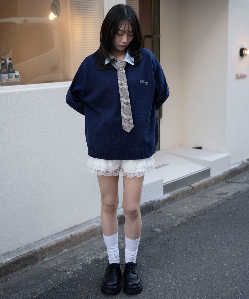 WEGO シャツドッキングニットプルオーバー 