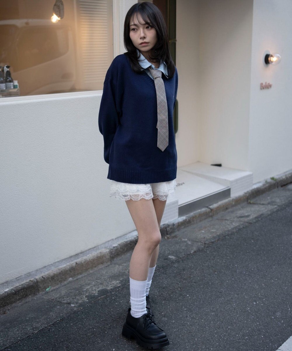 WEGO シャツドッキングニットプルオーバー 