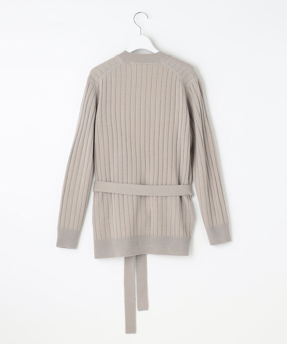 自由区 【洗える】ウールミックス ミドル丈カーディガン 