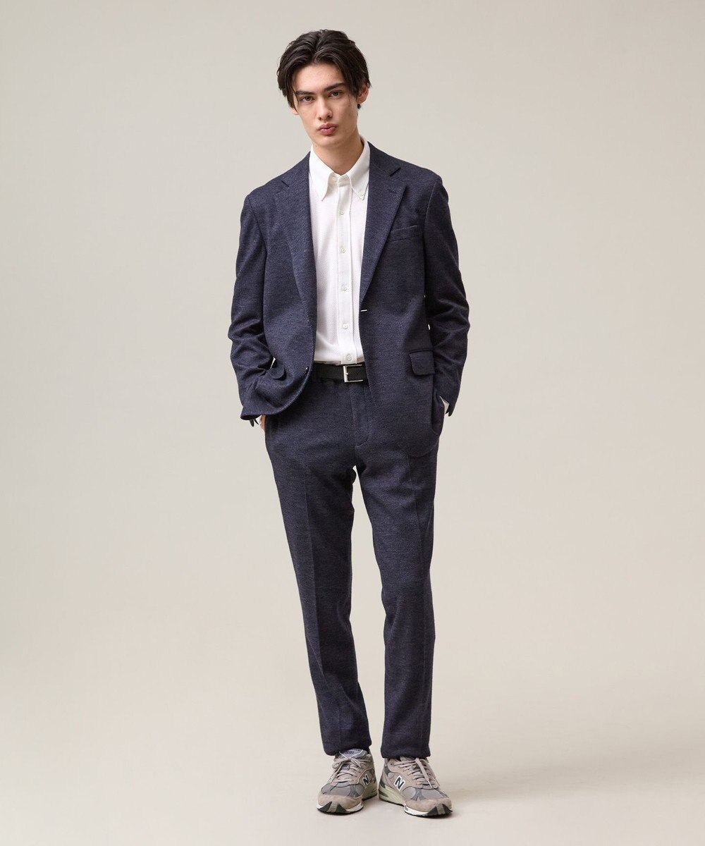 J.PRESS MEN ポロシャツのような快適な着心地【吸水速乾 / ストレッチ / 消臭 / ノンアイロン】エレスポジャージー ドレスシャツ / B.D. 