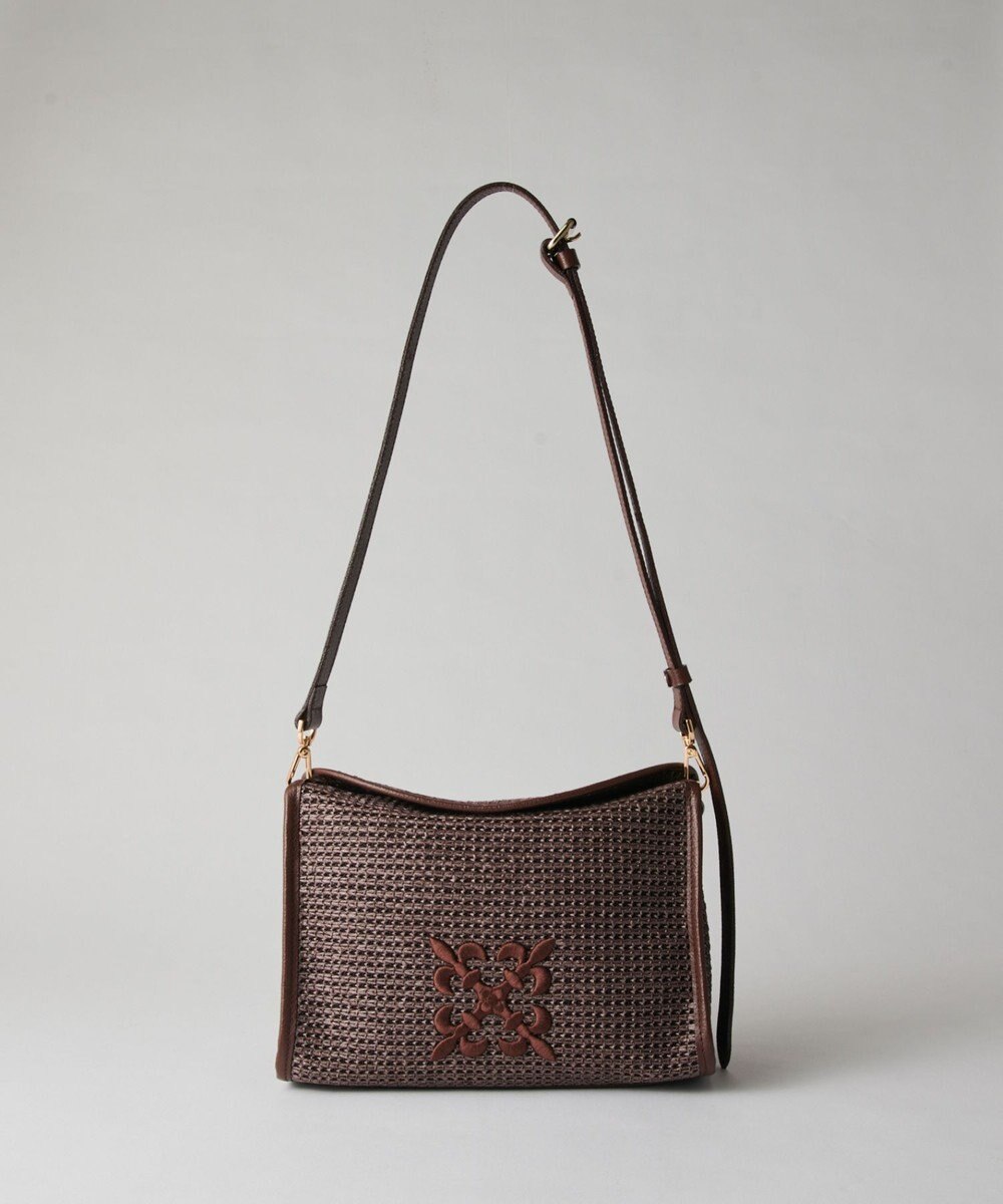 russet ナイロンラフィアショルダーバッグ(CE-1713) 