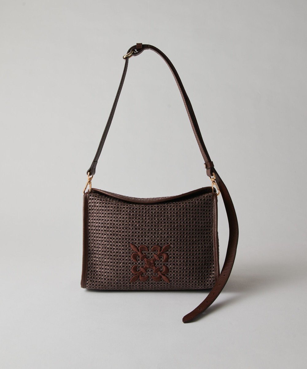 russet ナイロンラフィアショルダーバッグ(CE-1713) 