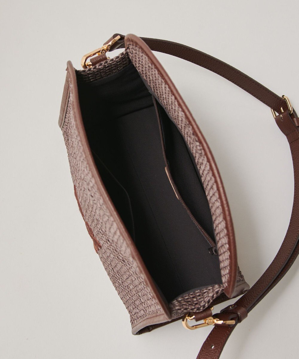 russet ナイロンラフィアショルダーバッグ(CE-1713) 