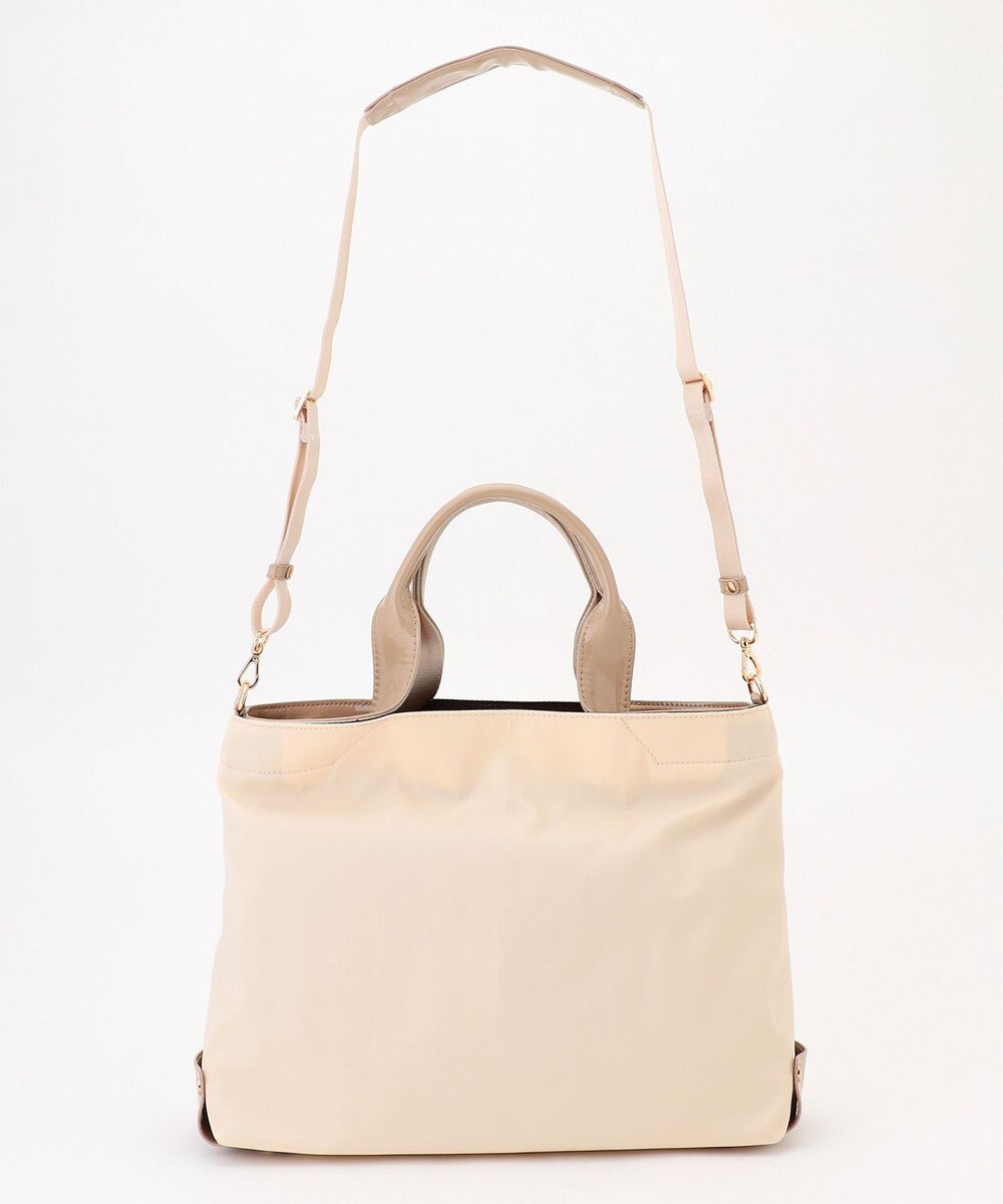 LA BAGAGERIE ツイルナイロン×エナメル 2WAYトートバッグ Mサイズ 