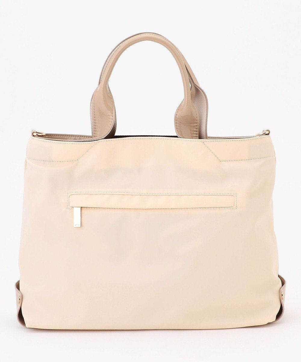 LA BAGAGERIE ツイルナイロン×エナメル 2WAYトートバッグ Mサイズ 