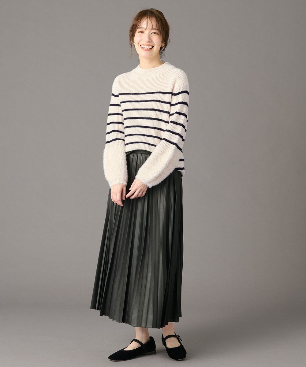 ANY ラムウールフェザーコンビプルオーバー 