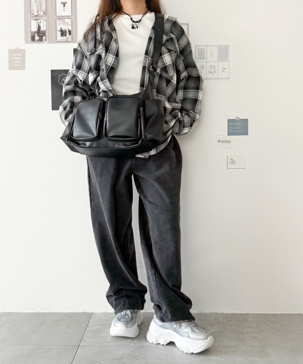 WEGO ラバーコンビ厚底スニーカー 