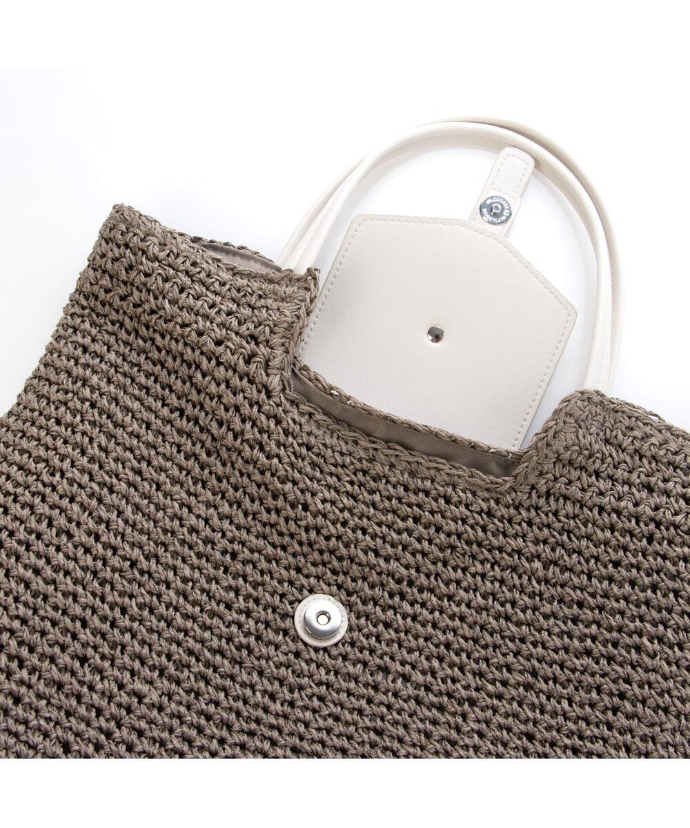 UNBILLION カシュカシュ cachecache / ベルトフラップクロッシェトート カゴバッグ 