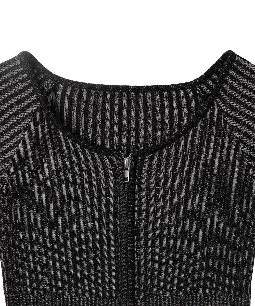 WEGO ダブルジップオフショルニットトップス 