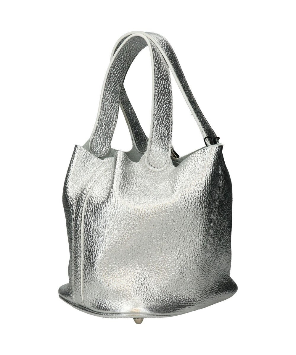 INTER-CHAUSSURES 【ANDREA CARDONE】メタリックレザーバケットバッグ 