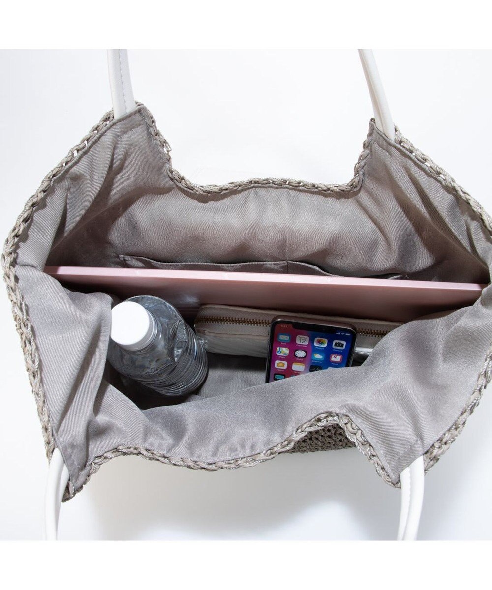 UNBILLION カシュカシュ cachecache / ベルトフラップクロッシェトート カゴバッグ 