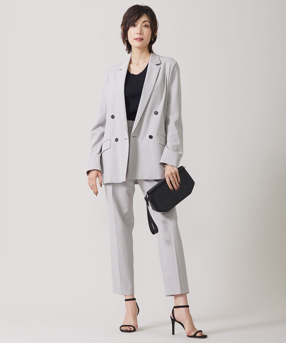 ICB 【洗える】 シンセティックフルニードル クルーネックプルオーバー 