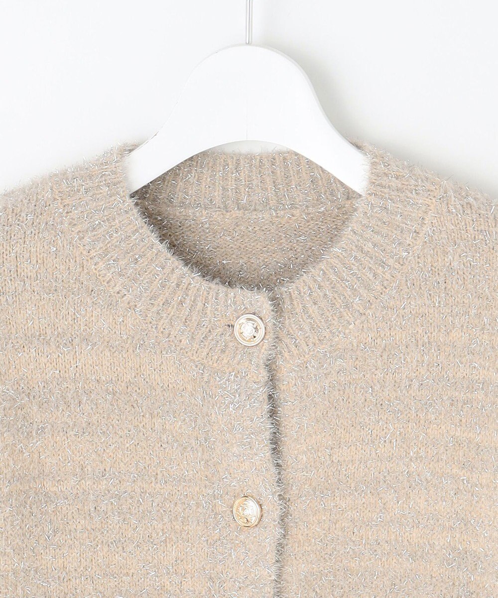 Feroux 【洗える】ラメシャギー カーディガン 